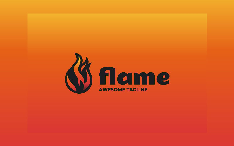 Flame Gradient Colorful Logo 3 Logo Template