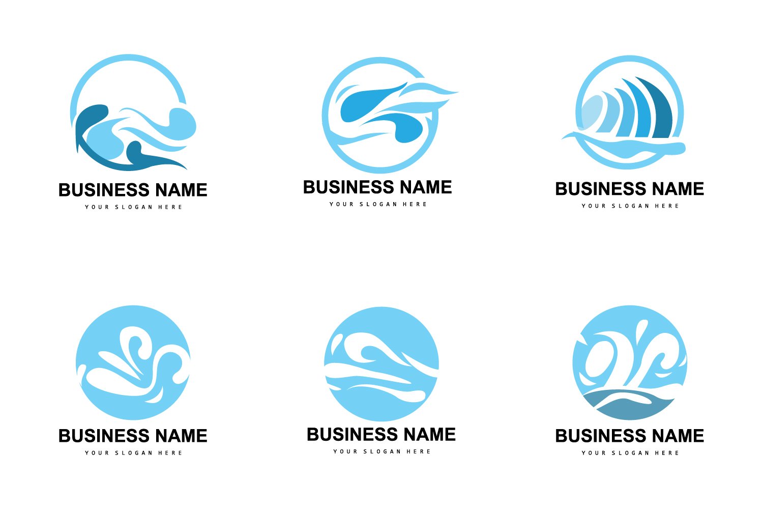 Kit Graphique #414477 Water Vector Divers Modles Web - Logo template Preview