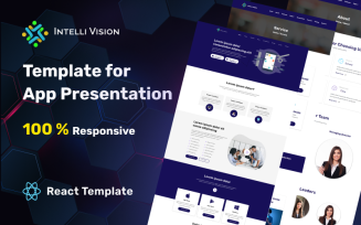 Intelli Vision - Free App Presentation React Template