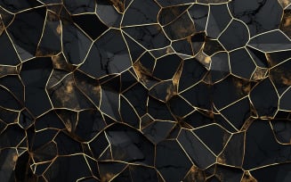 Abstract black and gold stone wall_black and gold stone_black and gold tiles