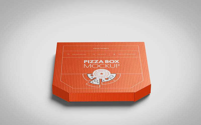 Pizza Box PSD Mockup Vol 03 Product Mockup