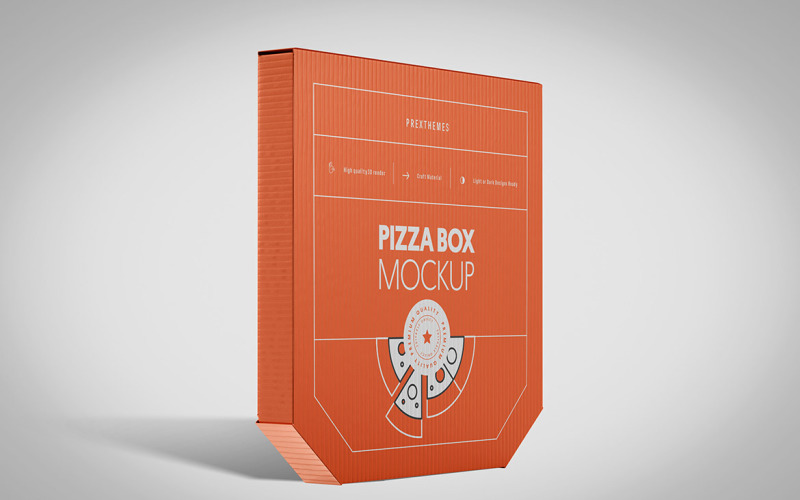 Pizza Box PSD Mockup Vol 18 Product Mockup