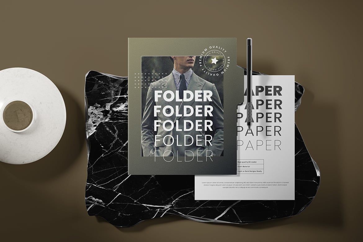 Template #414885 Folder Mockup Webdesign Template - Logo template Preview