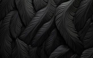 Premium black feathers pattern_black feathers pattern_black feathers art