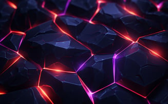 Stone pattern with glowing lights