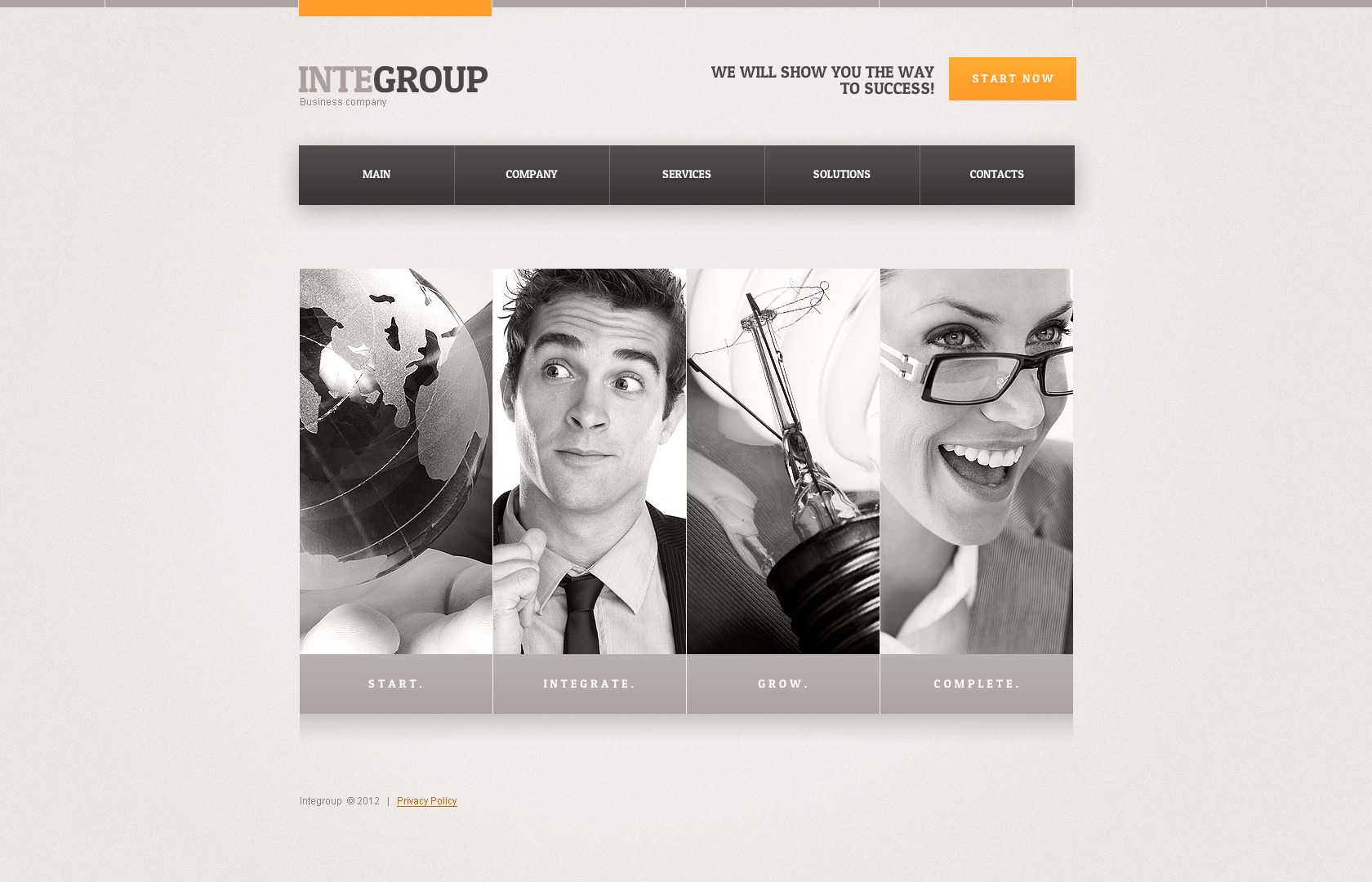 Advertising Agency Website Template #41563