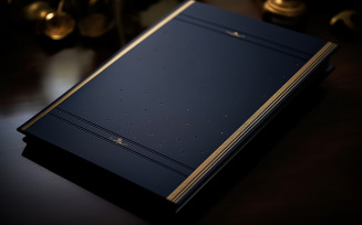 Blank wedding card cover_blank blue paper
