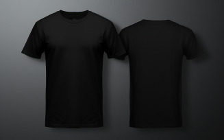 Hanging T-shirt_hanging black T-shirt design_blank men mockup T-shirt