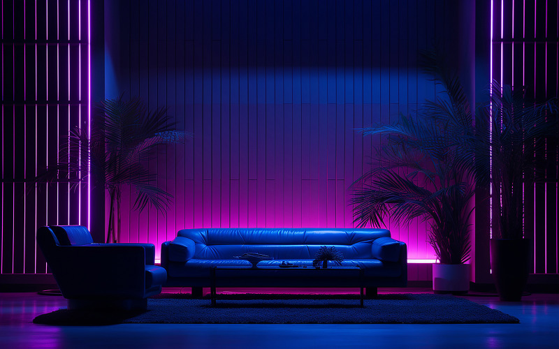 Livingroom_luxury livingroom_livingroom with neon action_luxury livingroom on neon action Background