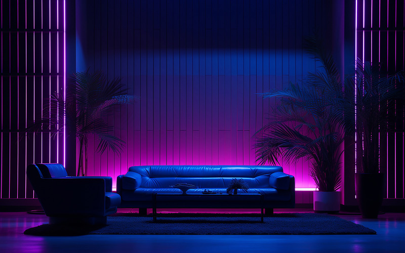 Livingroom_luxury livingroom_livingroom with neon action_luxury livingroom on neon action Background