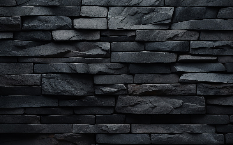 Old dark stone wall_black stone wall pattern_dark stone wall pattern_dark stone wall Background