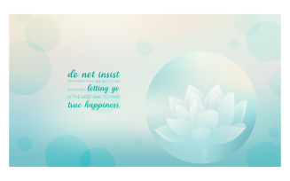 Inspirational Backgrounds 14400x8100px With Lotus And Quote About Letting Go