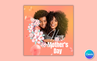 Mothers Day Social Media Template 01 - Editable in Canva