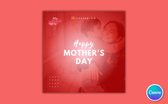 Mothers Day Social Media Template 05 - Editable in Canva