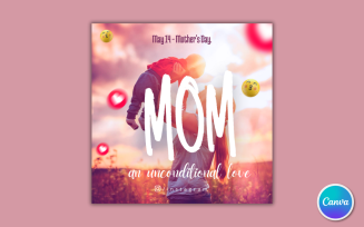 Mothers Day Social Media Template 17 - Editable in Canva