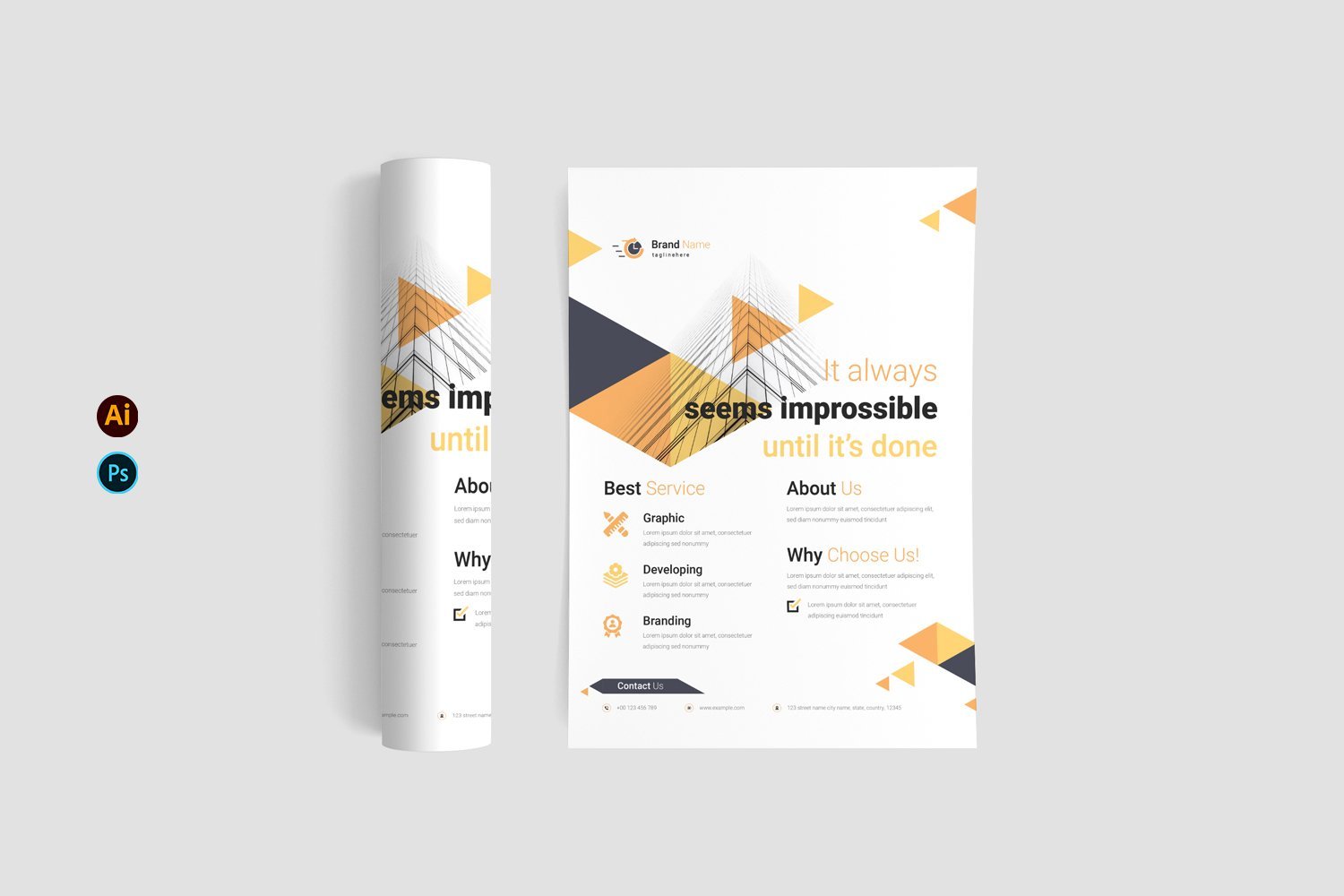 Template #415217 Flyer Corporate Webdesign Template - Logo template Preview