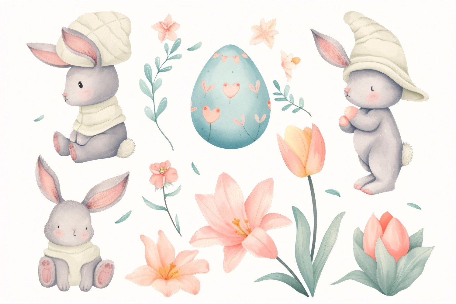 Kit Graphique #415270 Easter Lapin Divers Modles Web - Logo template Preview