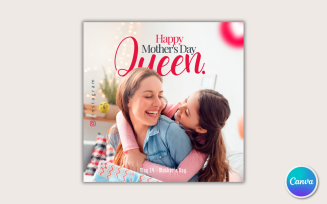 Mothers Day Social Media Template 24 - Editable in Canva