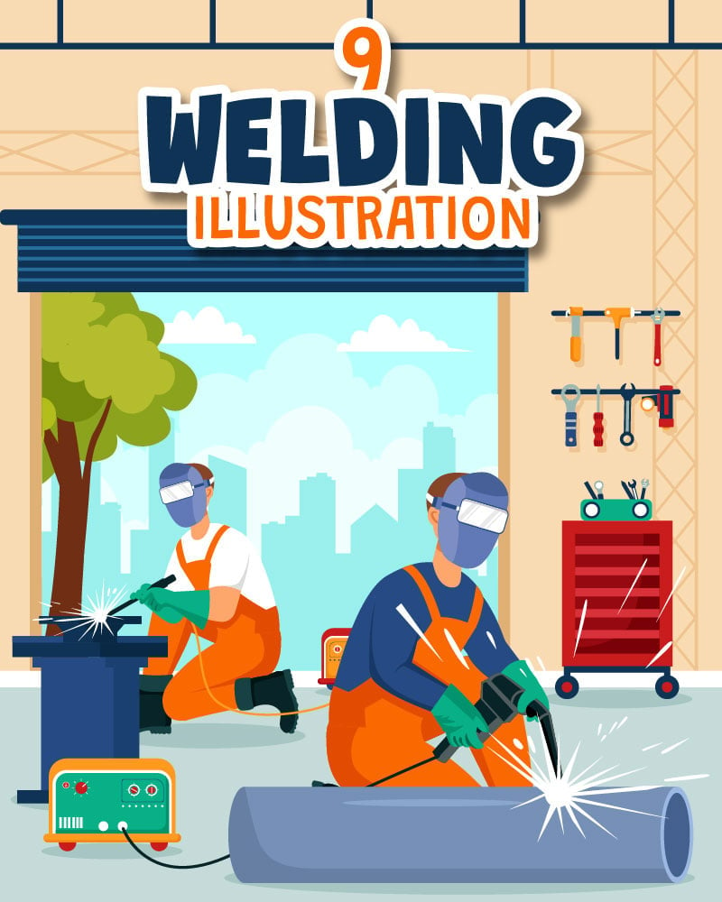 Kit Graphique #415327 Welder Mtal Web Design - Logo template Preview