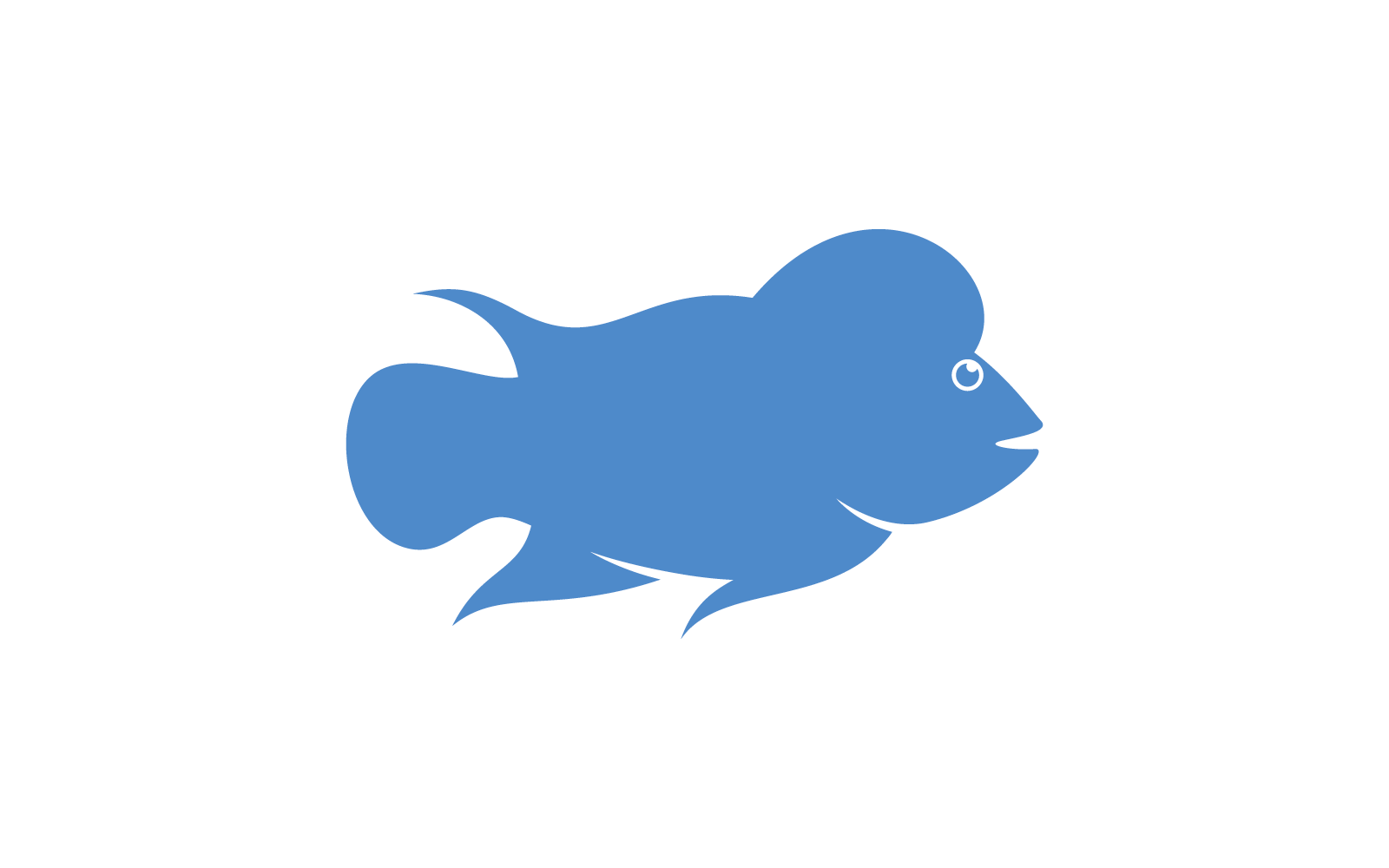 Louhan fish illustration template vector Logo Template