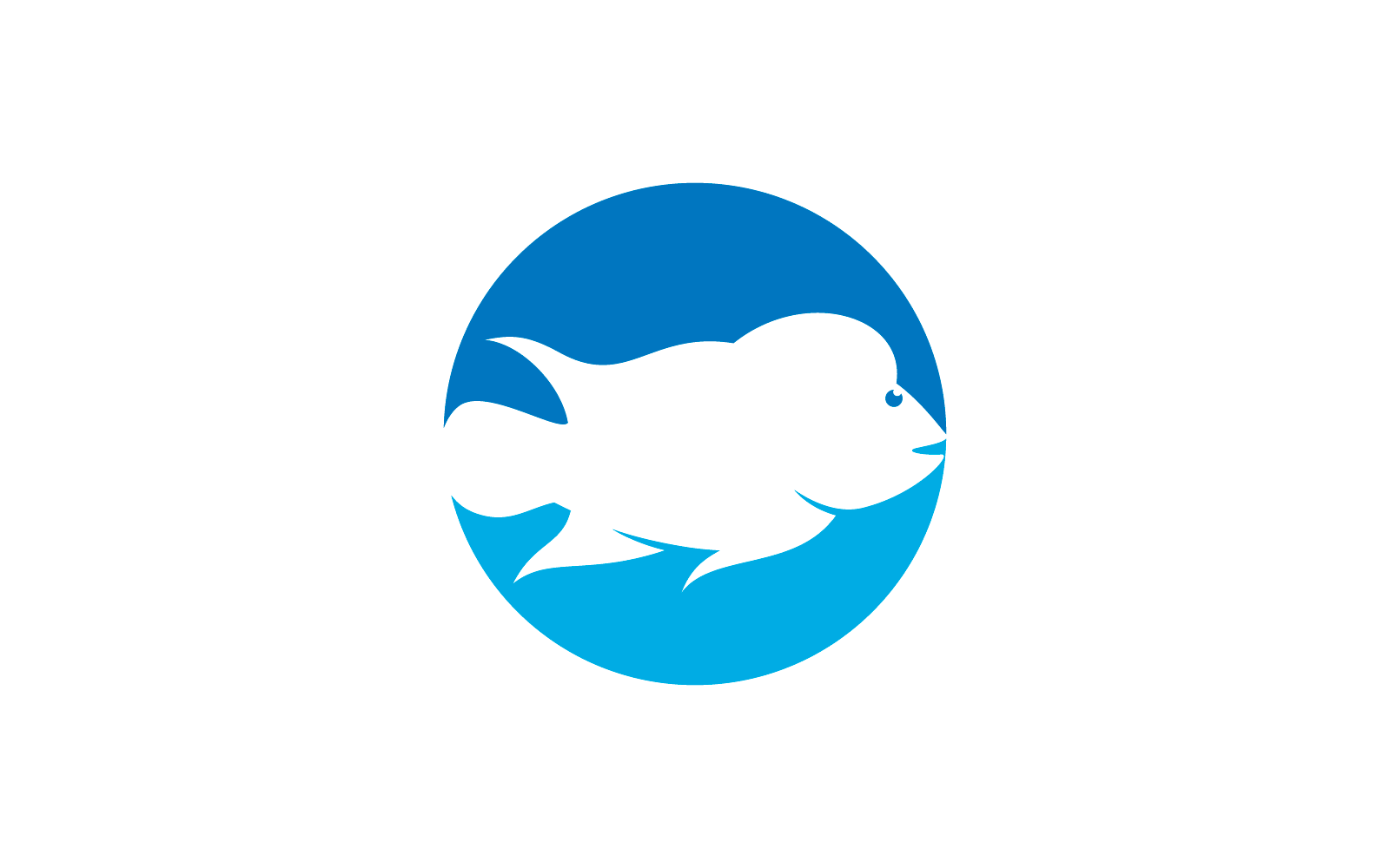 Vector de diseño plano de ilustración de pez Louhan