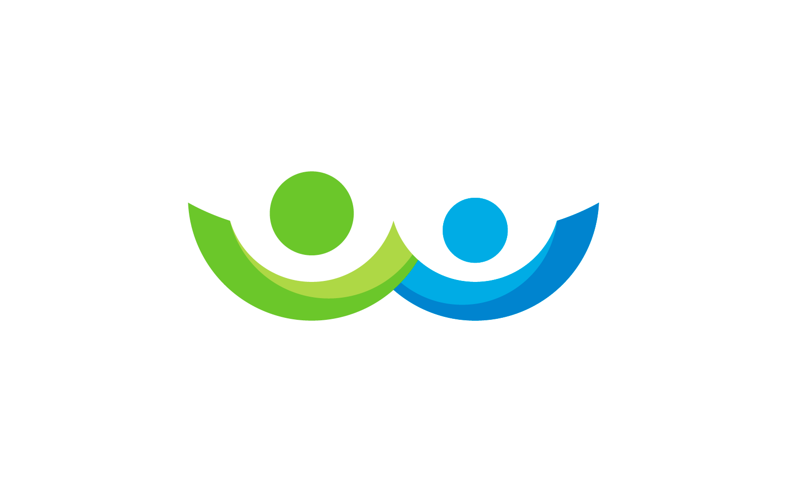 Adopcja i opieka społeczna Logo szablon wektora