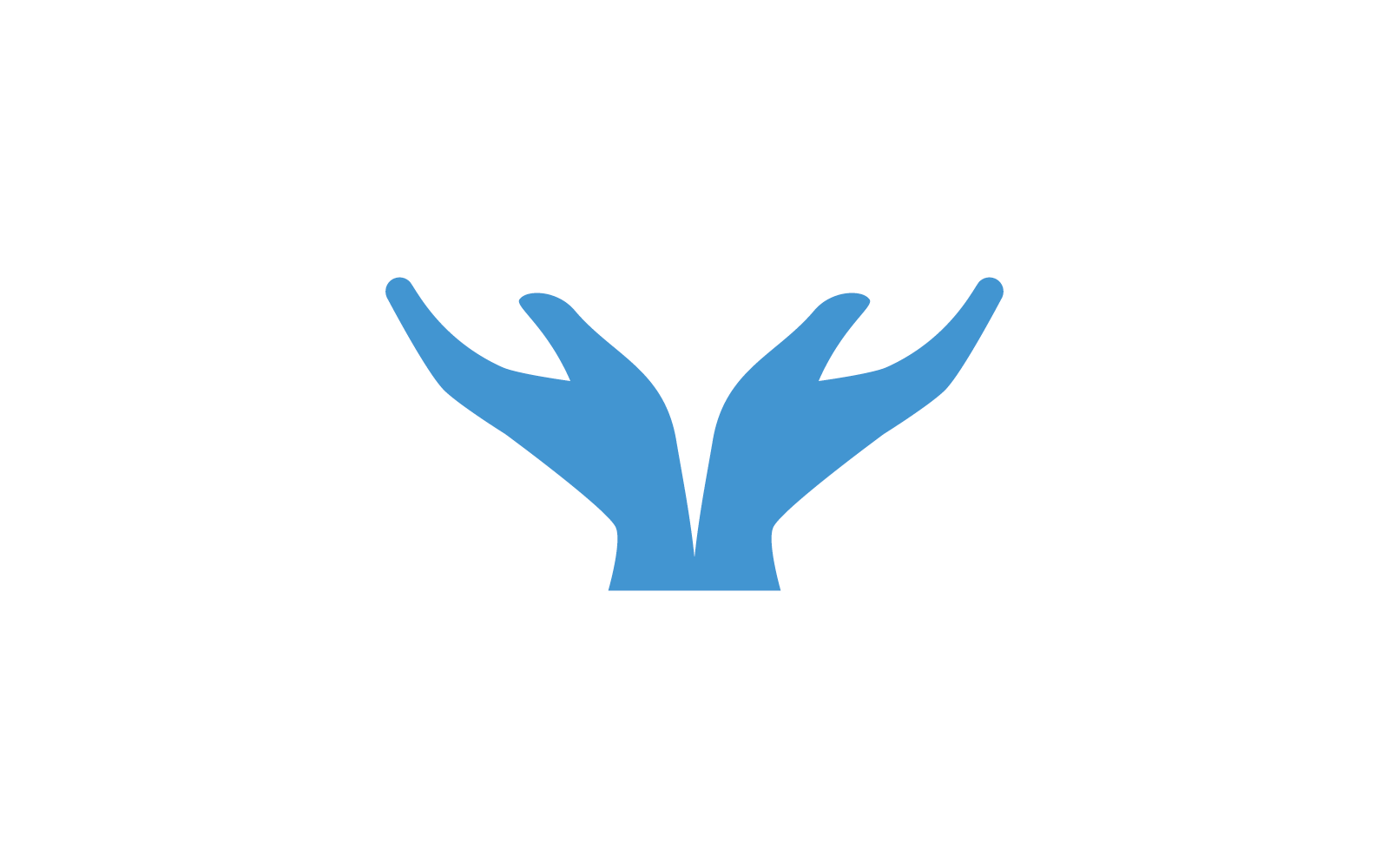 Disegno vettoriale del modello di illustrazione del logo per la cura delle mani