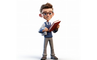 3D Character Child Boy Teacher with relevant environment 1