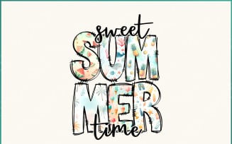 Sweet Summer Time PNG, Retro Trendy Designs, Women's Summer Sublimation File, Digital Download