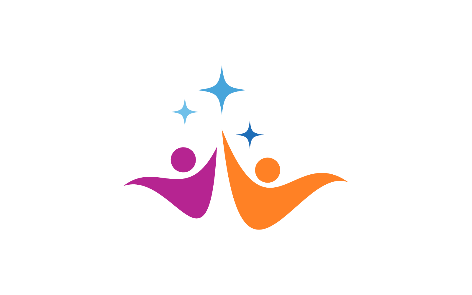 Vector de diseño plano del logotipo de la comunidad