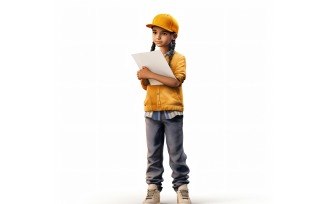 3D Character Boy Delivery Person with relevant environment 1