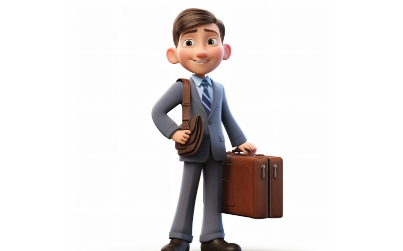 3D pixar Character Child Boy with relevant environment 25 Illustration