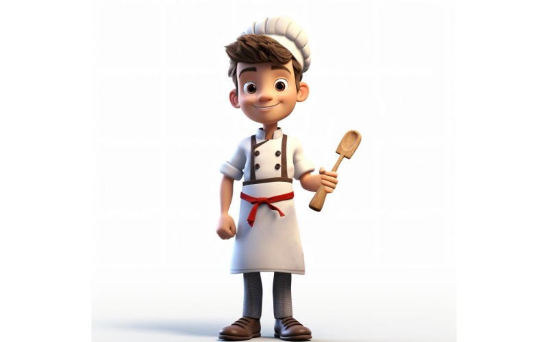 3D pixar Character Child Boy with relevant environment 30 Illustration