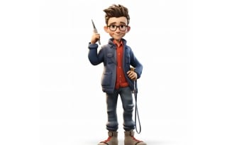 3D pixar Character Child Boy with relevant environment 31