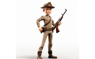 3D pixar Character Child Boy with relevant environment 54