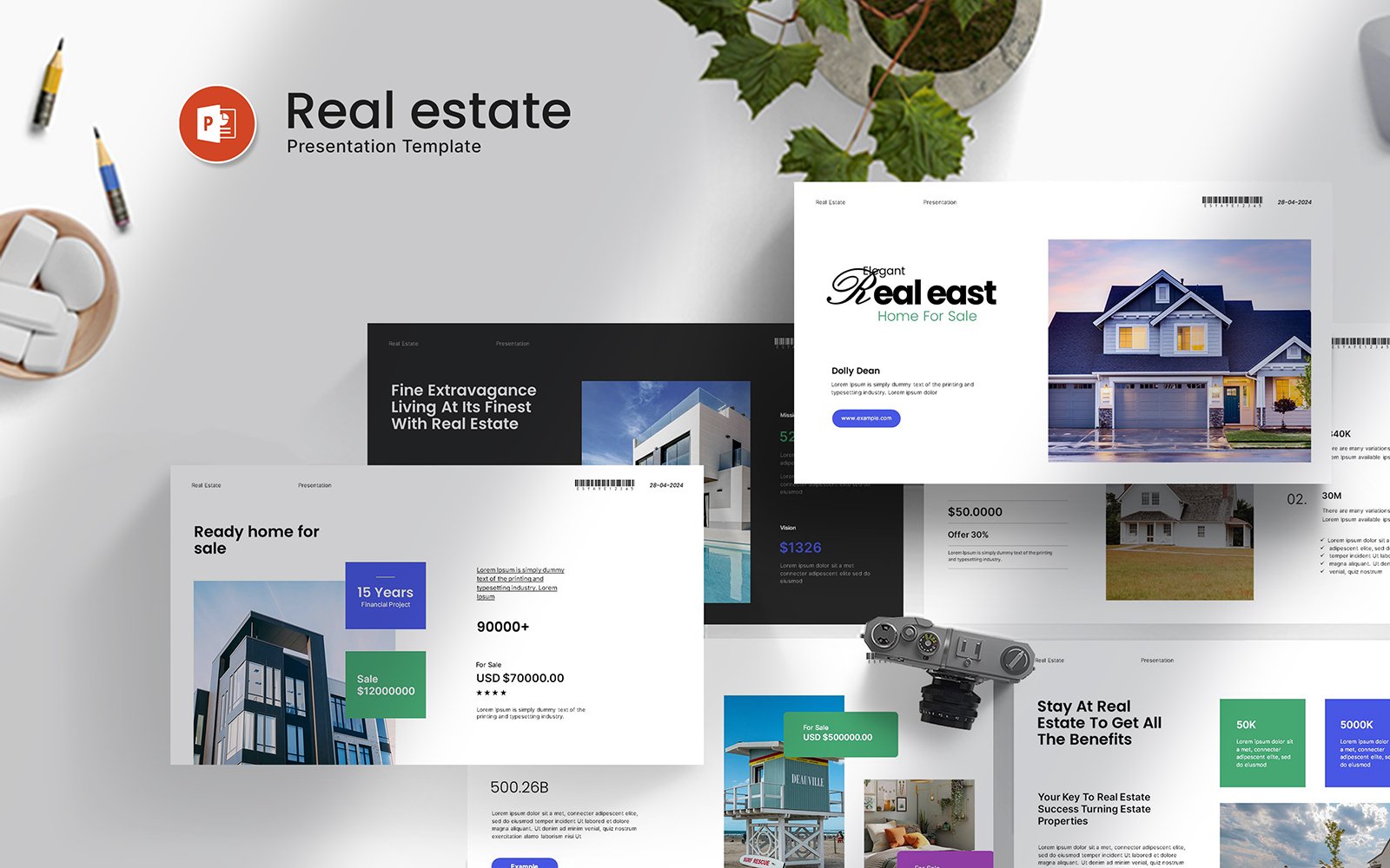 Kit Graphique #415869 Realestate Presentation Divers Modles Web - Logo template Preview