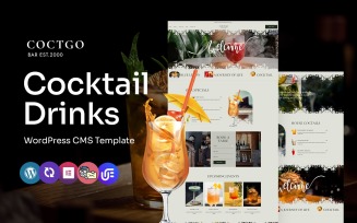 Coctgo - Cocktail Bar Multipurpose WordPress Elementor Theme