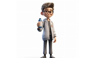 3D pixar Character Child Boy with relevant environment 103