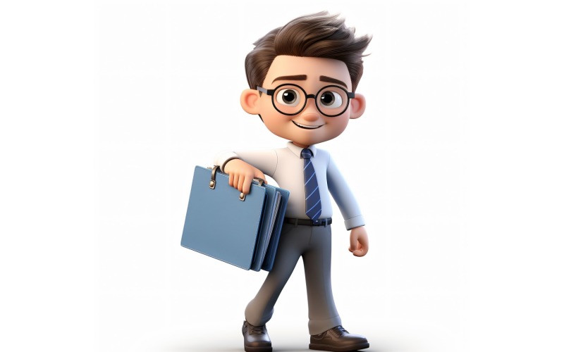 3D pixar Character Child Boy with relevant environment 110 Illustration