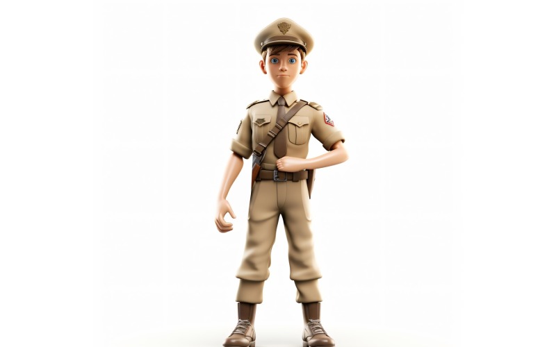 3D pixar Character Child Boy with relevant environment 72 Illustration