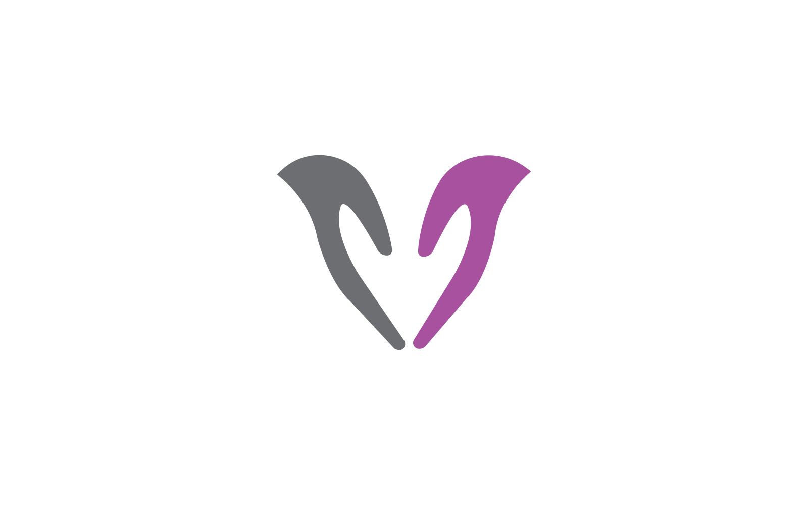 diseño plano de plantilla de vector de logotipo de cuidado de manos