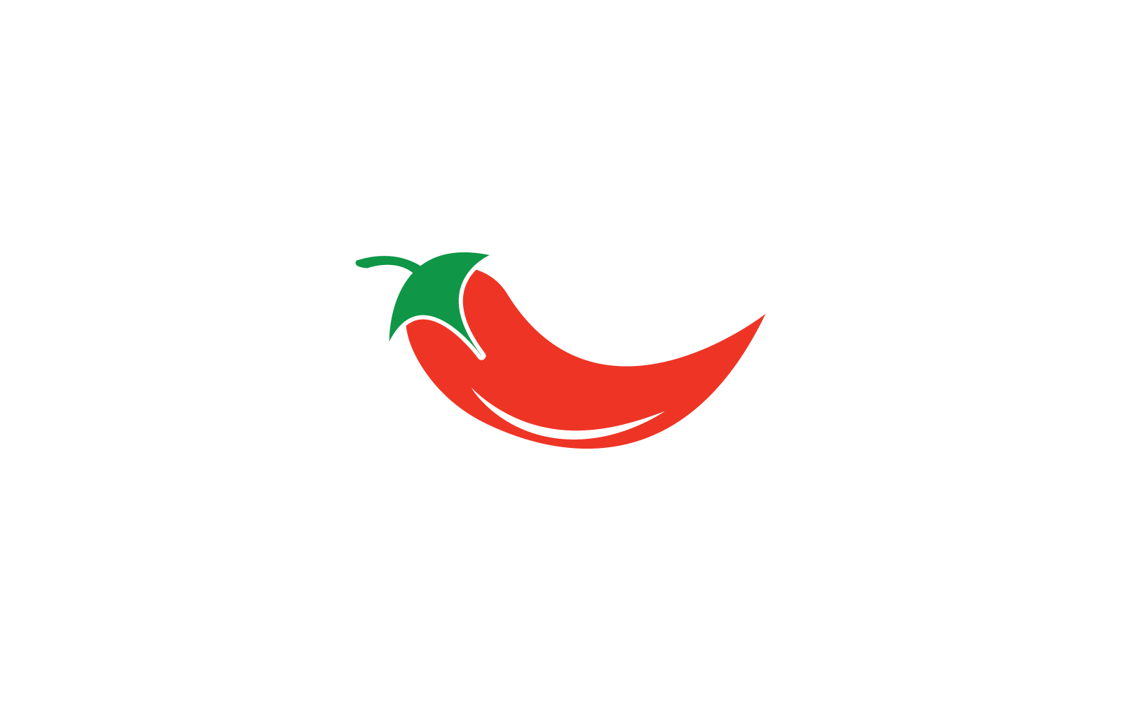 Modèle vectoriel de logo d&amp;#39;illustration de piment rouge