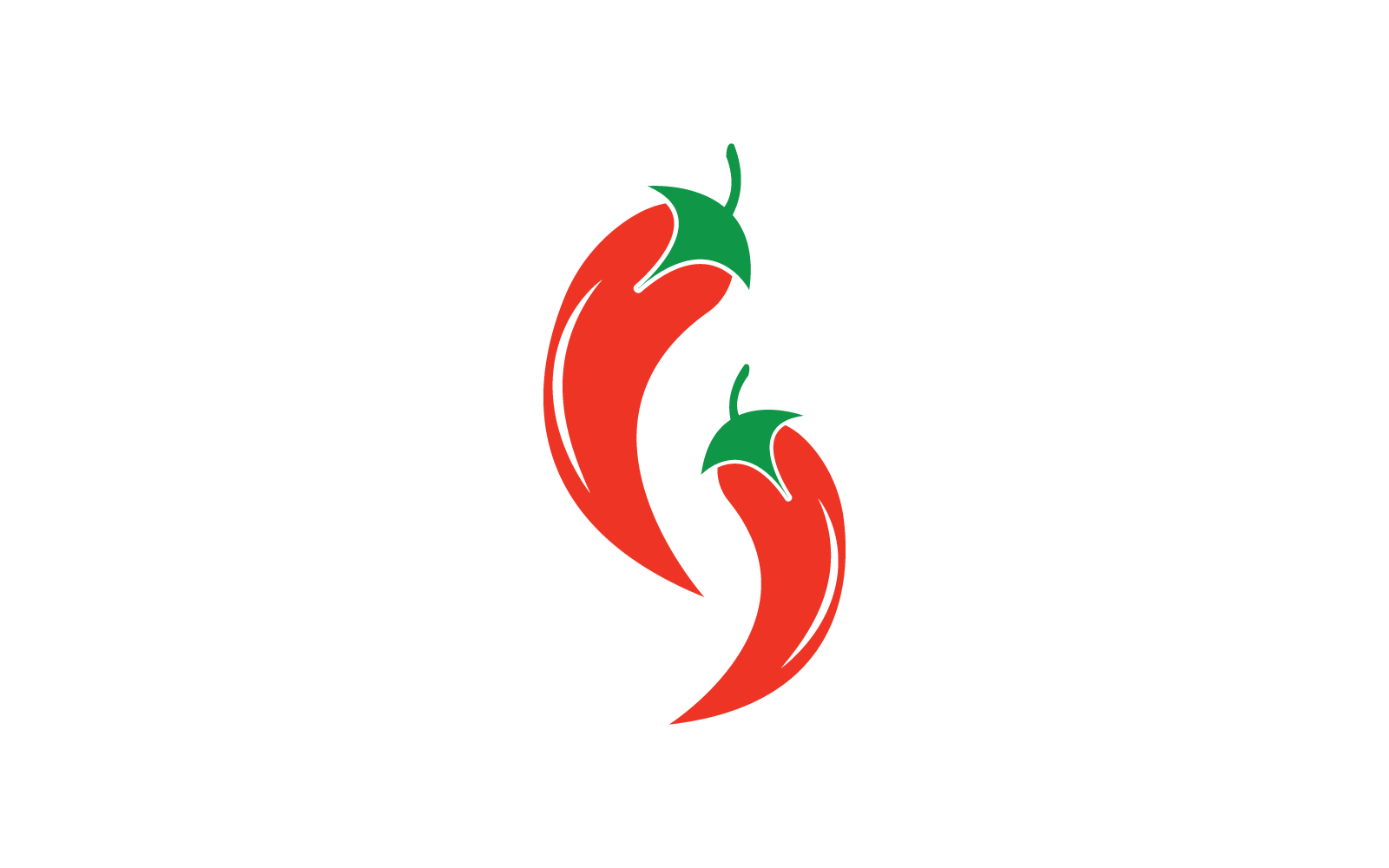 Red Chili illustration design logo vector template