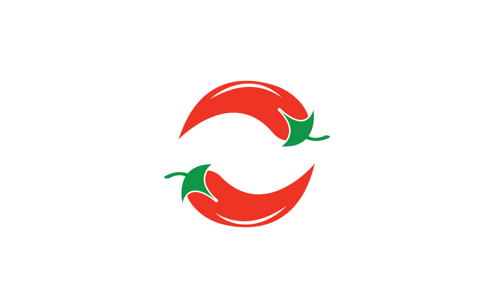 Rode Chili illustratie logo vector platte sjabloonontwerp