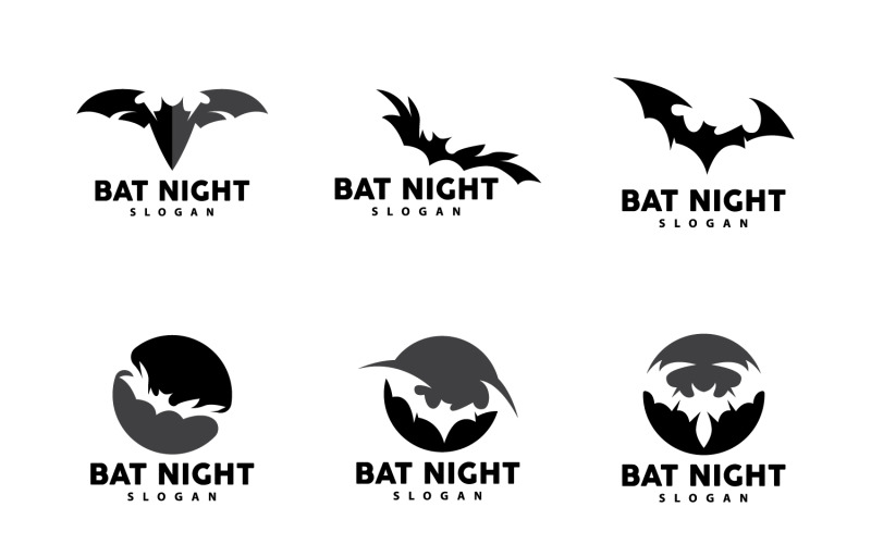 Bat Logo Bat Animal Vector HalloweenV1 Logo Template