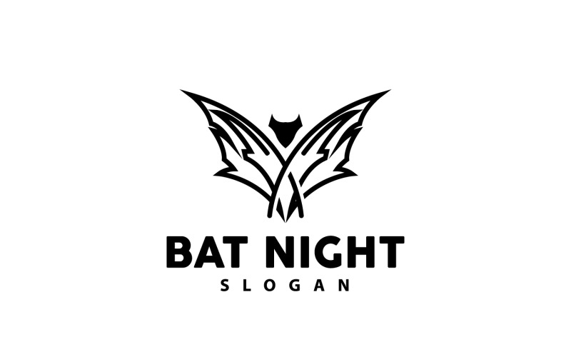 Bat Logo Bat Animal Vector HalloweenV5 Logo Template