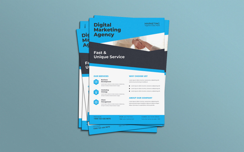 Business Investment Seminar Marketing Flyer Corporate Identity