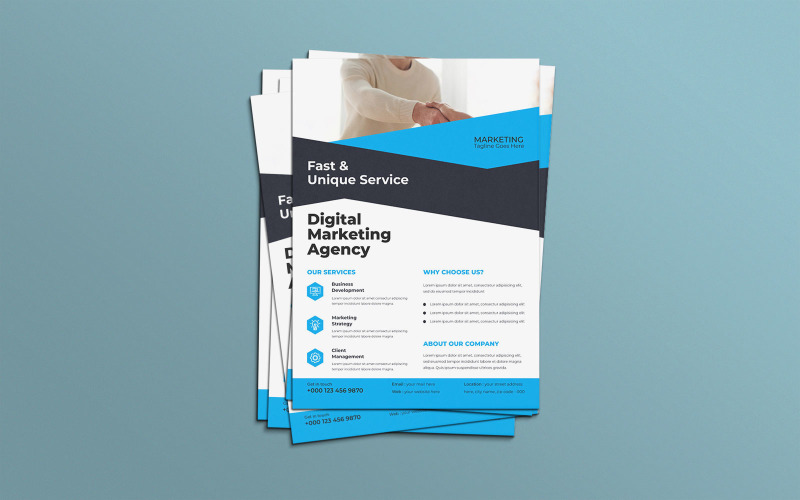 Business Succession Planning Marketing Flyer Corporate Identity