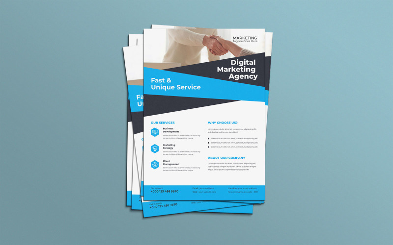 Financial Planning Services Marketing Flyer Corporate Identity