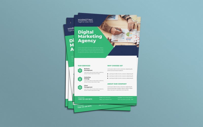 Leadership Coaching Workshop Marketing Flyer Corporate Identity